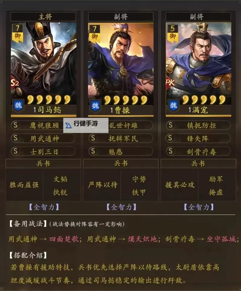 《三国之志》武将搭配攻略 三国之志怎么搭配武将图1