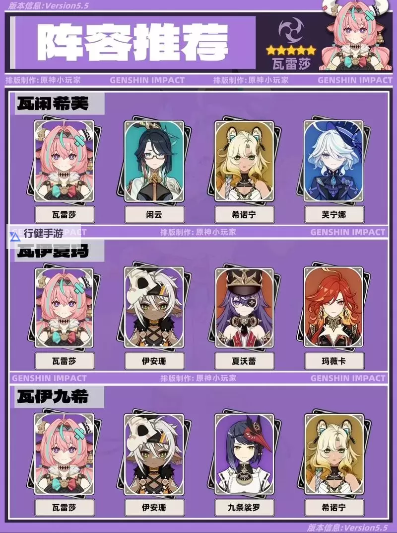 《原神》5.5新角色瓦雷莎技能简介 瓦雷莎有什么技能图1