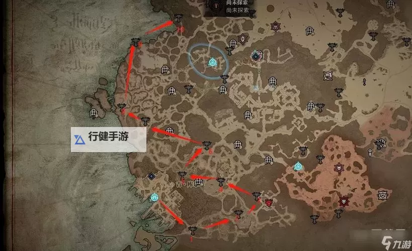 《暗黑破坏神4》凯基斯坦莉莉丝祭坛位置路线展示图1