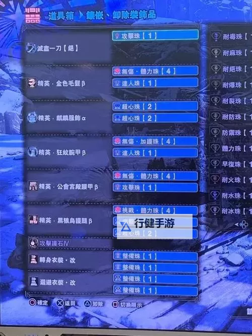 《怪物猎人世界》冰原选择装备技巧图1