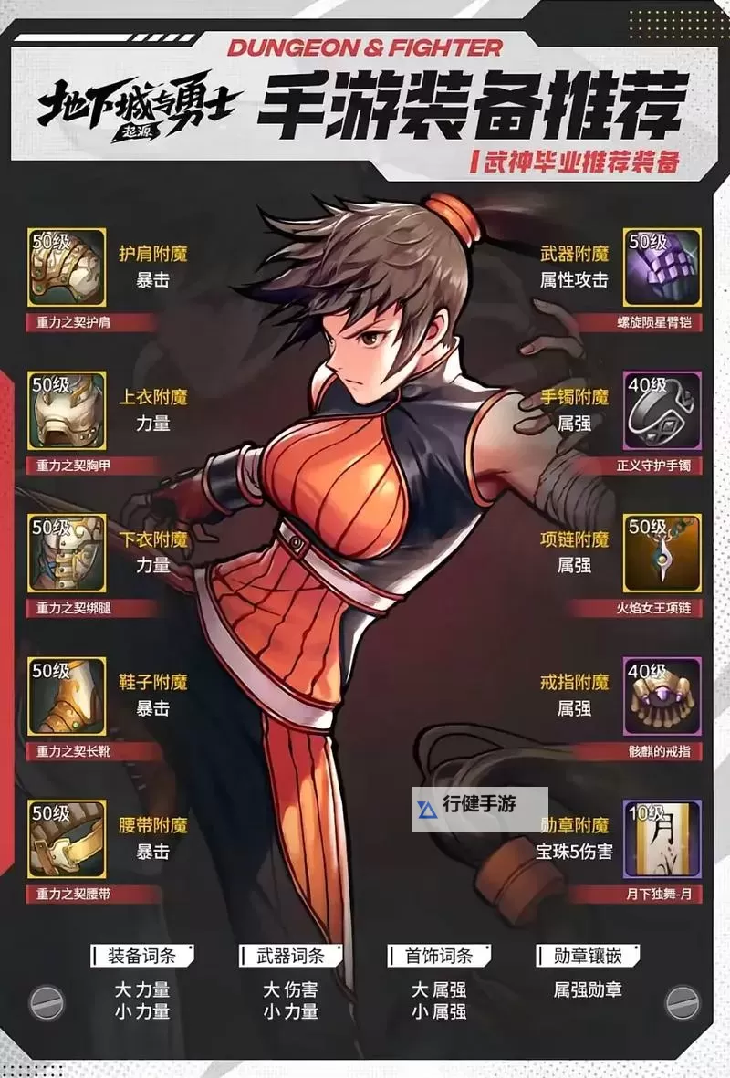 《地下城与勇士手游（DNF手游）》全职业毕业装备推荐图1